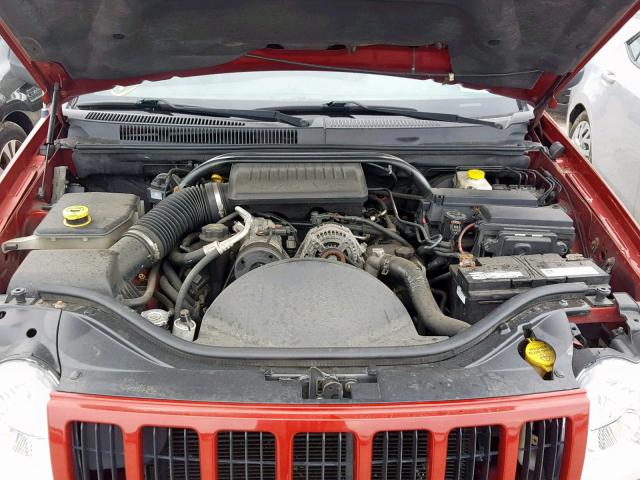 1J4GS48K06C148981 - 2006 JEEP GRAND CHER RED photo 7