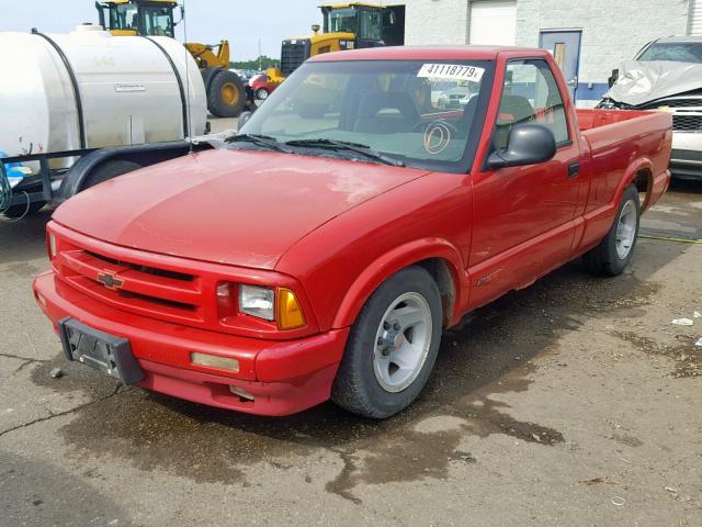 1GCCS14W0R8114767 - 1994 CHEVROLET S TRUCK S1 RED photo 2