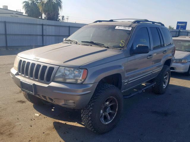 1J4GW68N8XC548007 - 1999 JEEP GRAND CHER GRAY photo 2