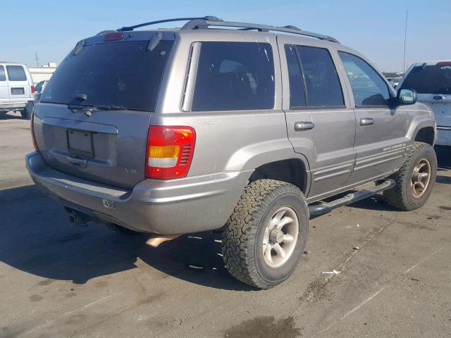 1J4GW68N8XC548007 - 1999 JEEP GRAND CHER GRAY photo 4