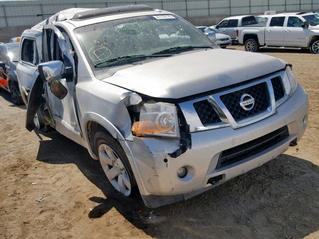 5N1AA08D88N620727 - 2008 NISSAN ARMADA SE SILVER photo 1