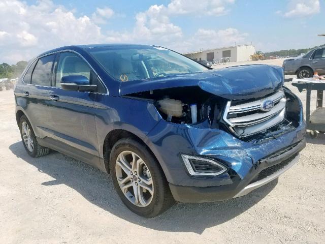 2FMPK3K91HBB75546 - 2017 FORD EDGE TITAN BLUE photo 1