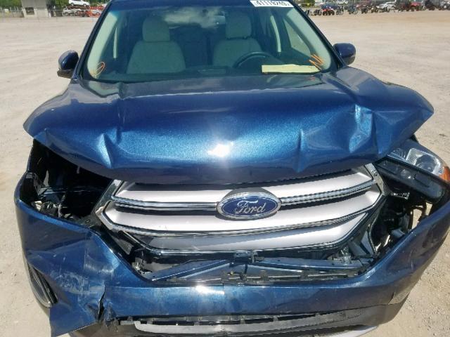 2FMPK3K91HBB75546 - 2017 FORD EDGE TITAN BLUE photo 7