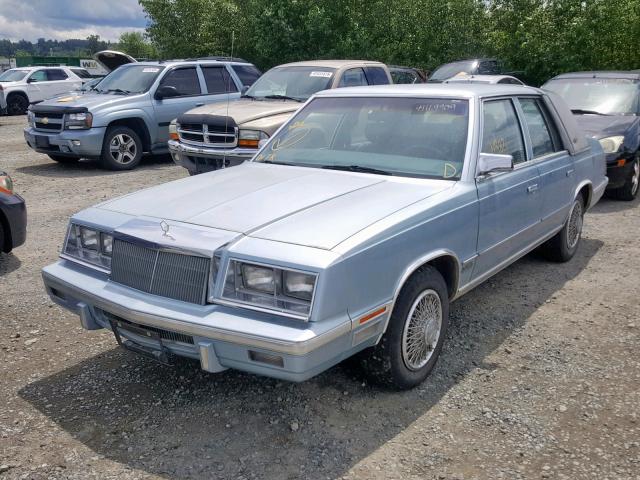 1C3BT56E8HC292379 - 1987 CHRYSLER NEW YORKER BLUE photo 2