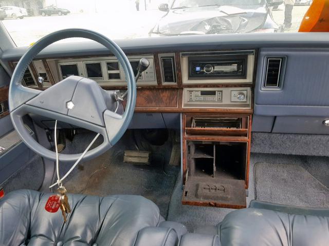 1C3BT56E8HC292379 - 1987 CHRYSLER NEW YORKER BLUE photo 9