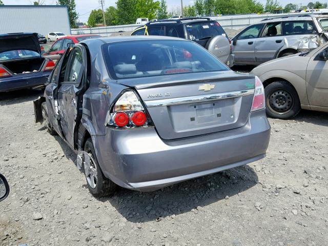 KL1TD5DE5BB122999 - 2011 CHEVROLET AVEO LS GRAY photo 3