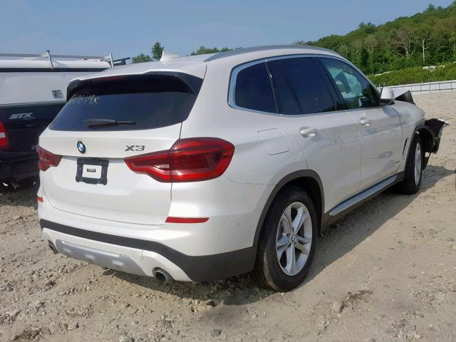 5UXTR9C56JLC76196 - 2018 BMW X3 XDRIVE3 WHITE photo 4