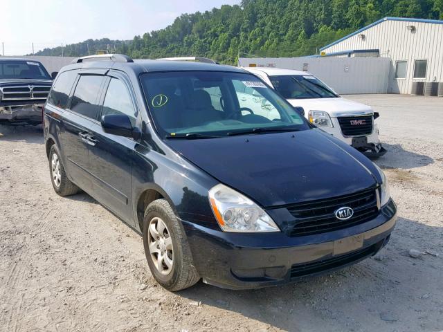 KNDMG4C30A6325398 - 2010 KIA SEDONA LX BLACK photo 1