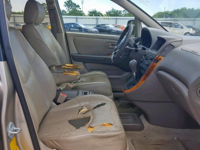 JT6GF10U9Y0049951 - 2000 LEXUS RX 300 GOLD photo 5