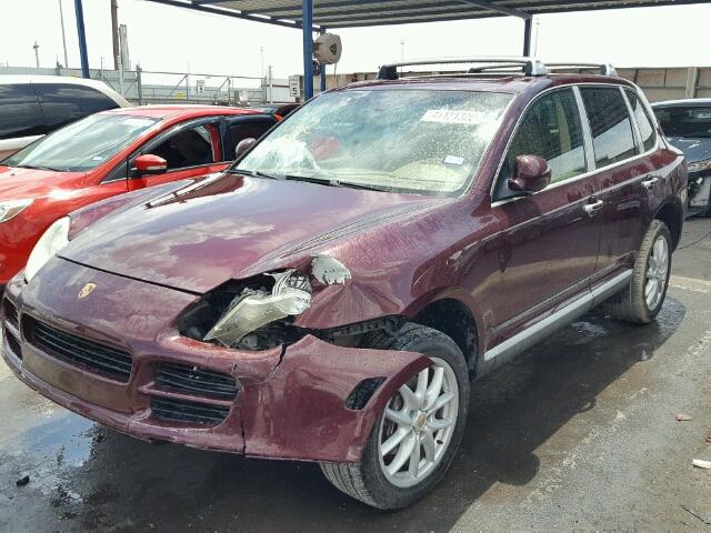 WP1AA29P44LA22597 - 2004 PORSCHE CAYENNE BURGUNDY photo 2