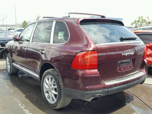 WP1AA29P44LA22597 - 2004 PORSCHE CAYENNE BURGUNDY photo 3