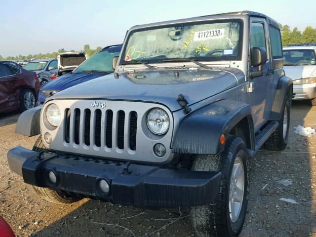 1C4AJWAGXFL537496 - 2015 JEEP WRANGLER S SILVER photo 2