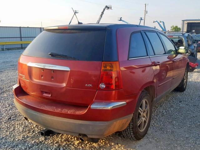 2A8GM68X17R249942 - 2007 CHRYSLER PACIFICA T RED photo 4