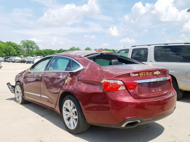 2G1145S36G9189470 - 2016 CHEVROLET IMPALA LTZ RED photo 3