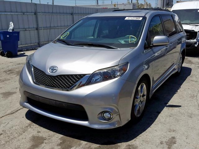 5TDXK3DC7CS243837 - 2012 TOYOTA SIENNA SPO SILVER photo 2