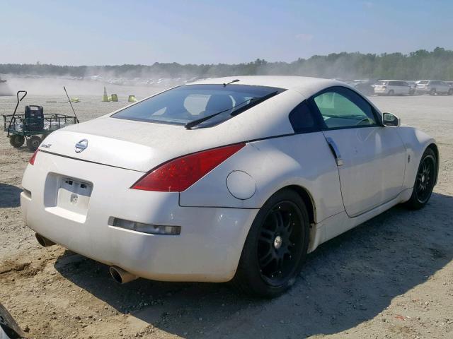 JN1AZ34D16M300627 - 2006 NISSAN 350Z COUPE WHITE photo 4