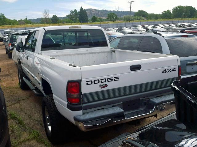 3B7KF2367XG187813 - 1999 DODGE RAM 2500 WHITE photo 3