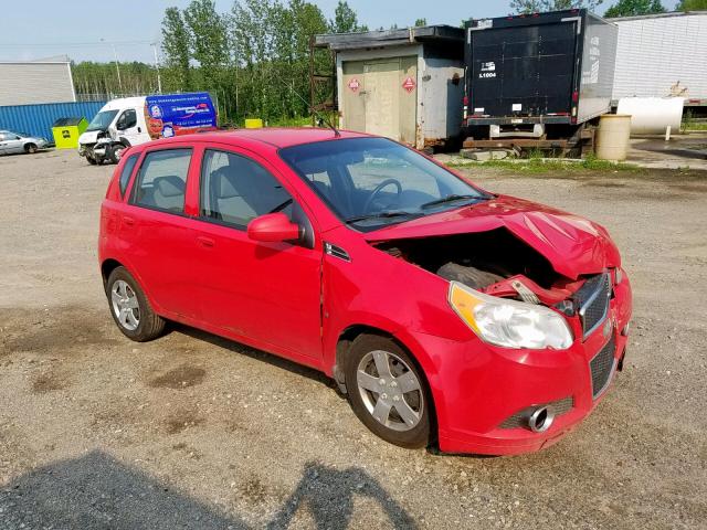 KL1TV65E79B316641 - 2009 CHEVROLET AVEO LS RED photo 1