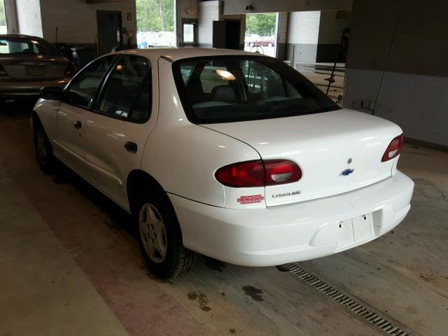 1G1JC524217225059 - 2001 CHEVROLET CAVALIER B WHITE photo 3