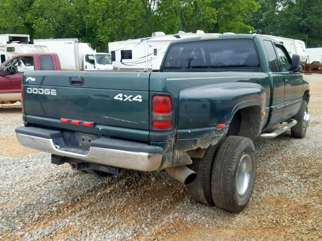 1B7MF336X1J605365 - 2001 DODGE RAM 3500 GREEN photo 4