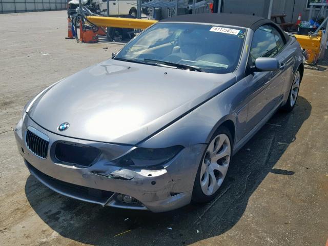 WBAEK734X4B260498 - 2004 BMW 645 CI AUT GRAY photo 2