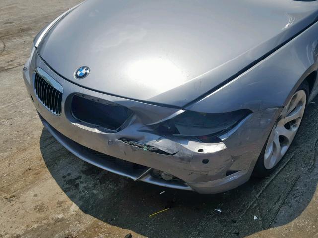 WBAEK734X4B260498 - 2004 BMW 645 CI AUT GRAY photo 9