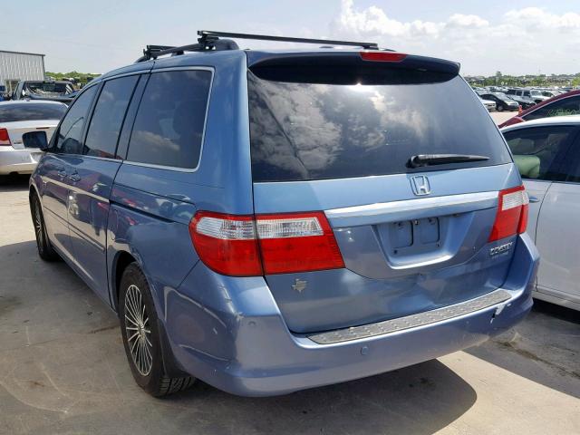 5FNRL38855B062769 - 2005 HONDA ODYSSEY TO BLUE photo 3