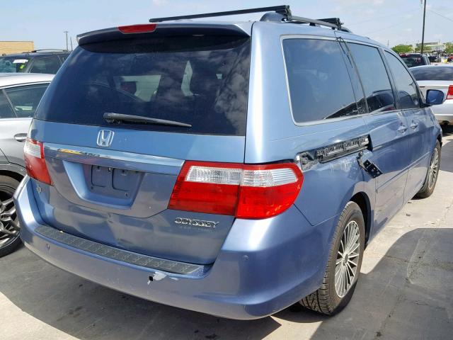 5FNRL38855B062769 - 2005 HONDA ODYSSEY TO BLUE photo 4