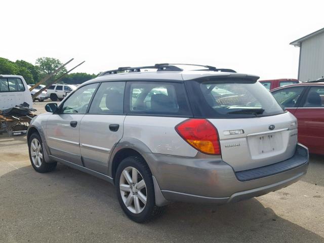 4S4BP61C377338120 - 2007 SUBARU LEGACY OUT SILVER photo 3