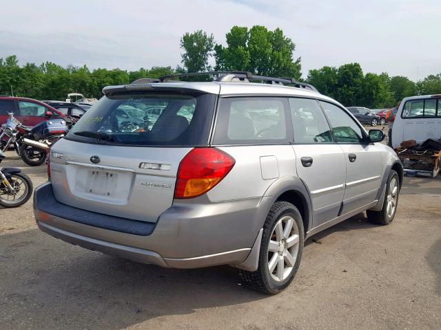 4S4BP61C377338120 - 2007 SUBARU LEGACY OUT SILVER photo 4