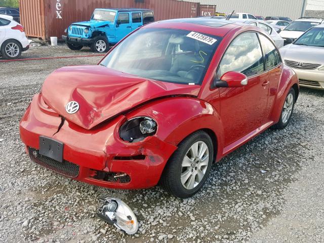 3VWRG3AG0AM016498 - 2010 VOLKSWAGEN NEW BEETLE წითელი ფოტო 2