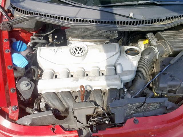 3VWRG3AG0AM016498 - 2010 VOLKSWAGEN NEW BEETLE წითელი ფოტო 7
