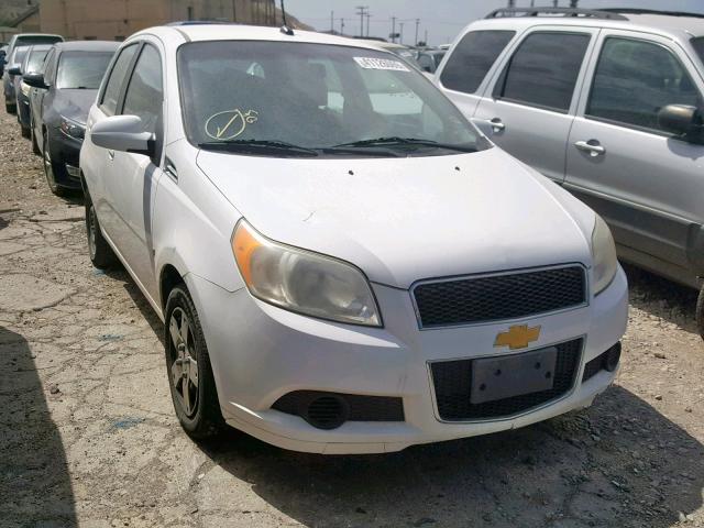 KL1TD66E19B615284 - 2009 CHEVROLET AVEO LS WHITE photo 1