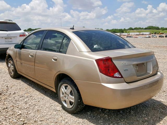 1G8AJ55F87Z181473 - 2007 SATURN ION LEVEL GOLD photo 3