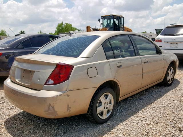 1G8AJ55F87Z181473 - 2007 SATURN ION LEVEL GOLD photo 4