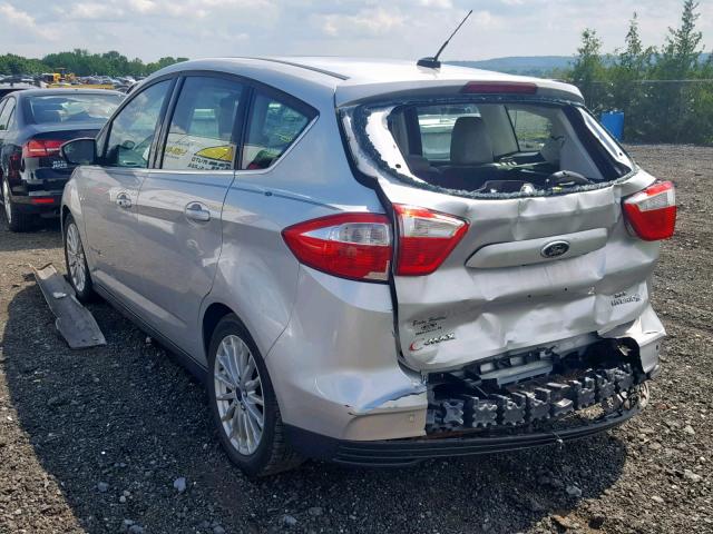 1FADP5BU5DL546376 - 2013 FORD C-MAX SEL SILVER photo 3