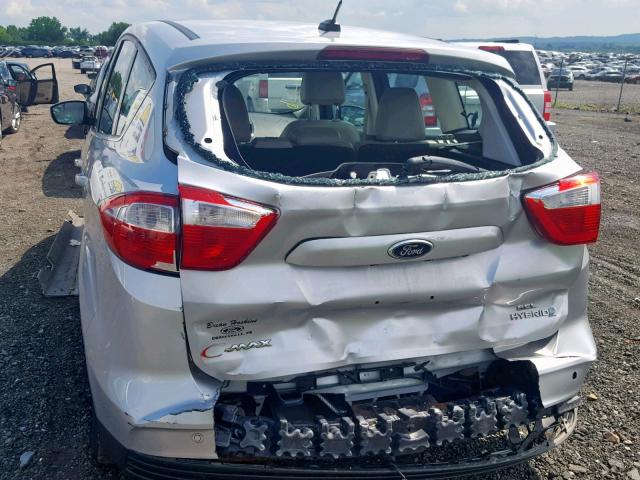 1FADP5BU5DL546376 - 2013 FORD C-MAX SEL SILVER photo 9