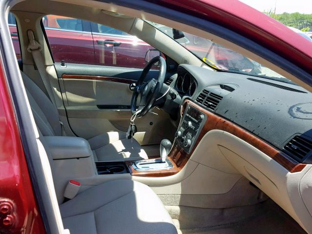 1G8ZS57B78F261344 - 2008 SATURN AURA XE RED photo 5