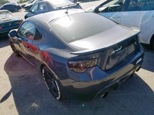 JF1ZNAA10D1732575 - 2013 TOYOTA SCION FR-S CHARCOAL photo 3