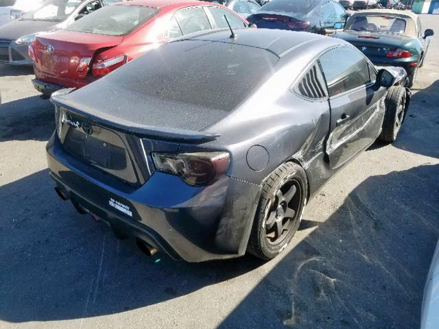 JF1ZNAA10D1732575 - 2013 TOYOTA SCION FR-S CHARCOAL photo 4