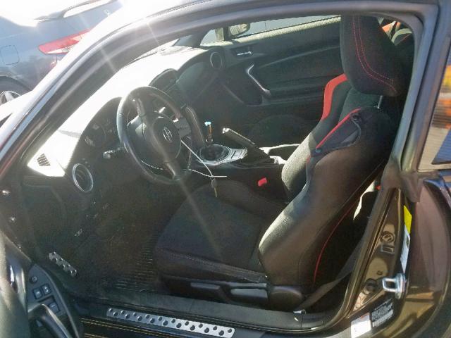 JF1ZNAA10D1732575 - 2013 TOYOTA SCION FR-S CHARCOAL photo 5