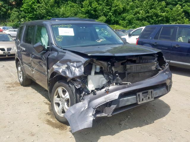 5FNYF4H75EB031487 - 2014 HONDA PILOT EXLN GRAY photo 1