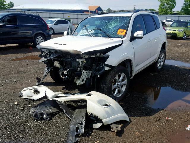 2T3BK31V59W004312 - 2009 TOYOTA RAV4 LIMIT WHITE photo 2