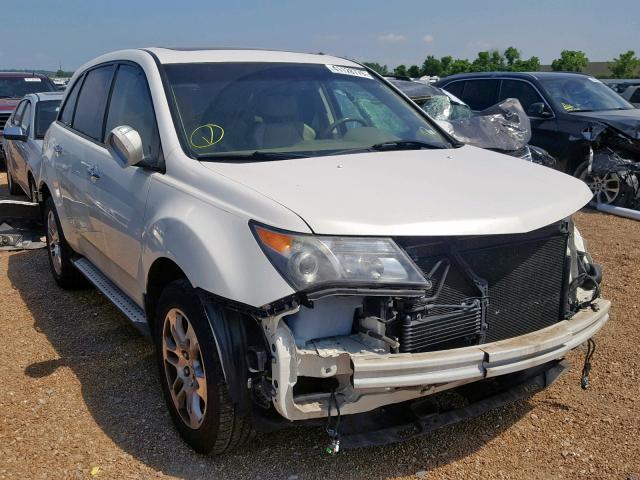 2HNYD28289H513959 - 2009 ACURA MDX WHITE photo 1