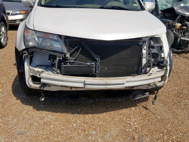 2HNYD28289H513959 - 2009 ACURA MDX WHITE photo 9