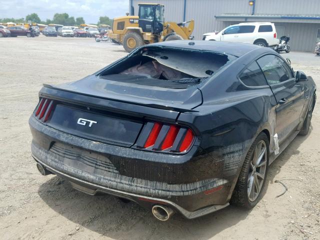 1FA6P8CF5F5337818 - 2015 FORD MUSTANG GT BLACK photo 4