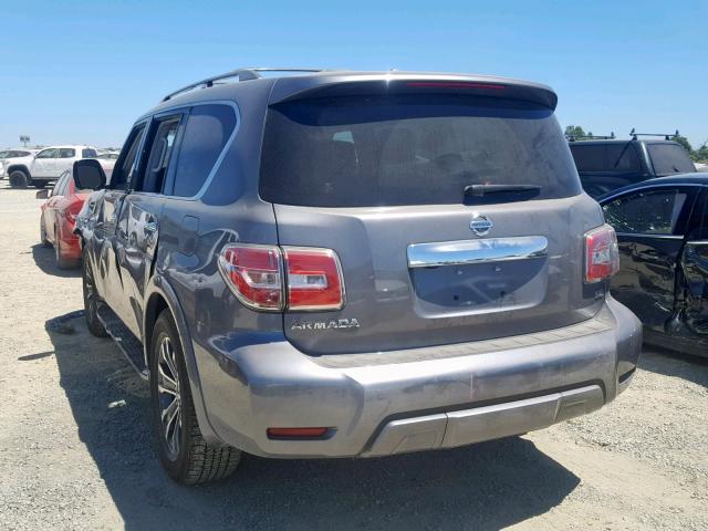 JN8AY2ND4KX009531 - 2019 NISSAN ARMADA SV GRAY photo 3