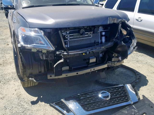 JN8AY2ND4KX009531 - 2019 NISSAN ARMADA SV GRAY photo 9