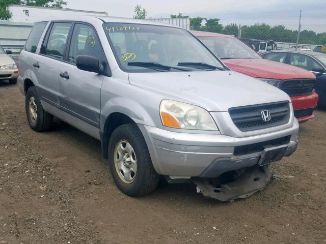 2HKYF18193H544394 - 2003 HONDA PILOT LX SILVER photo 1