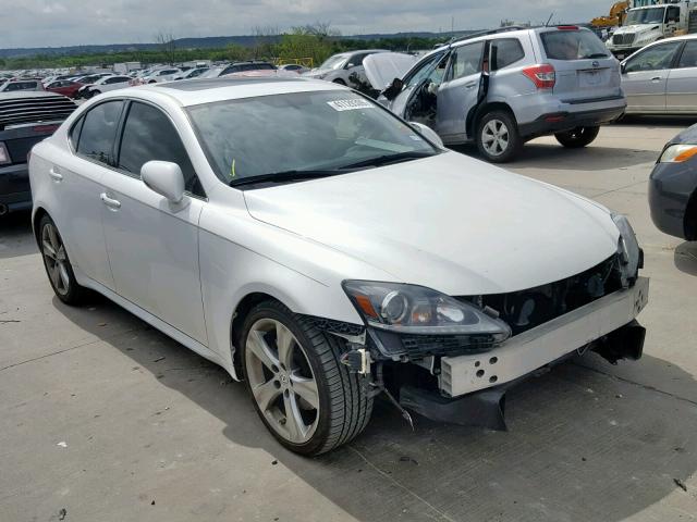 JTHBF5C25C5160186 - 2012 LEXUS IS 250 WHITE photo 1